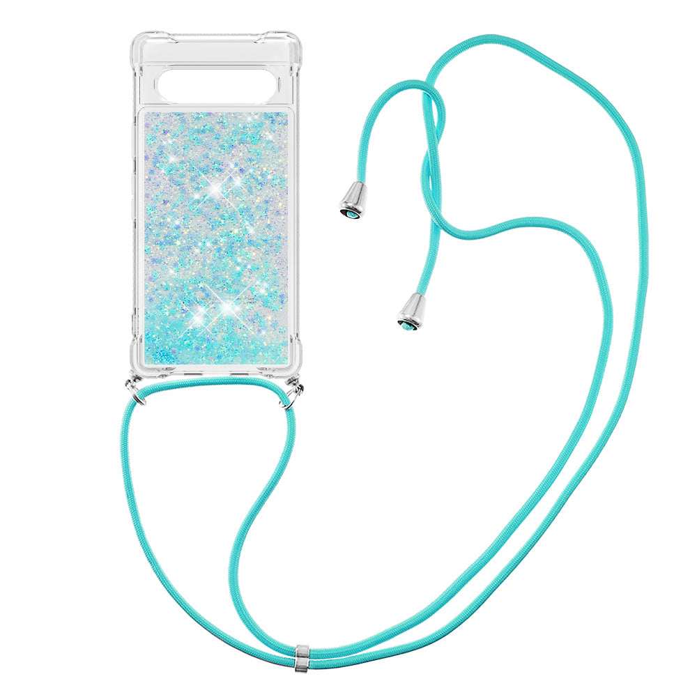 YB Quicksand Series-4 for Google Pixel 7a 5G Liquid Quicksand Phone Protective Case Soft TPU Drop-proof Cover with Lanyard YB Quicksand Series-4 for Google Pixel 7a 5G Liquid Quicksand Phone Protective Case Soft TPU Drop-proof Cover with Lanyard